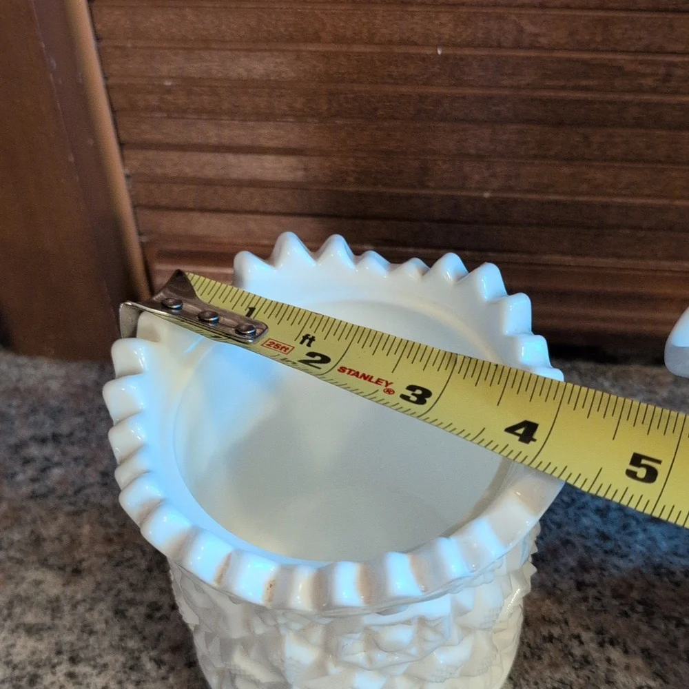 Vintage Fostoria Winburn Milk Glass Sugar and Creamer Set Circa 1954-1965
